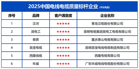 2025中國電線電纜質量標桿企業 重慶技術服務助力質量強國建設，引領行業高質量轉型